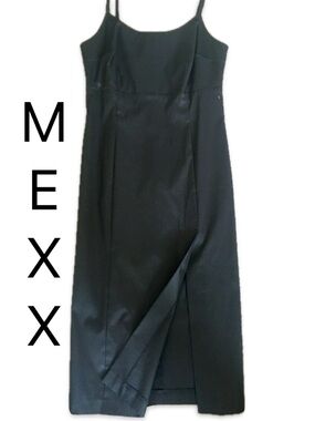 Elegant Black Long Evening Dress with Slit - Perfect for Weddings!